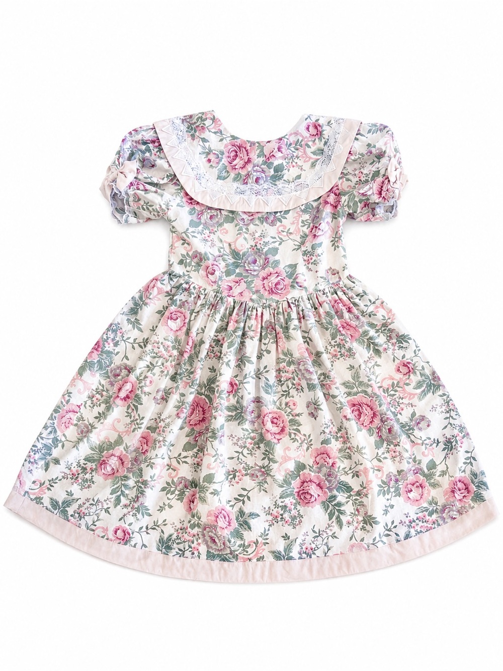 Jessica McClintock Gunne Sax Girls Size 10 Vintage Floral Prairie Dress